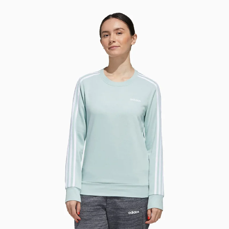 cold shoulder tops for ladies -Women's Essentials 3-Stripes Sweat Shirt