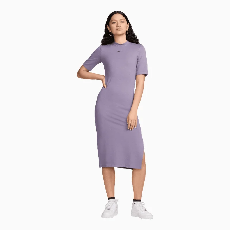 fitted tops for ladies -Women's Sportswear Essential Dress