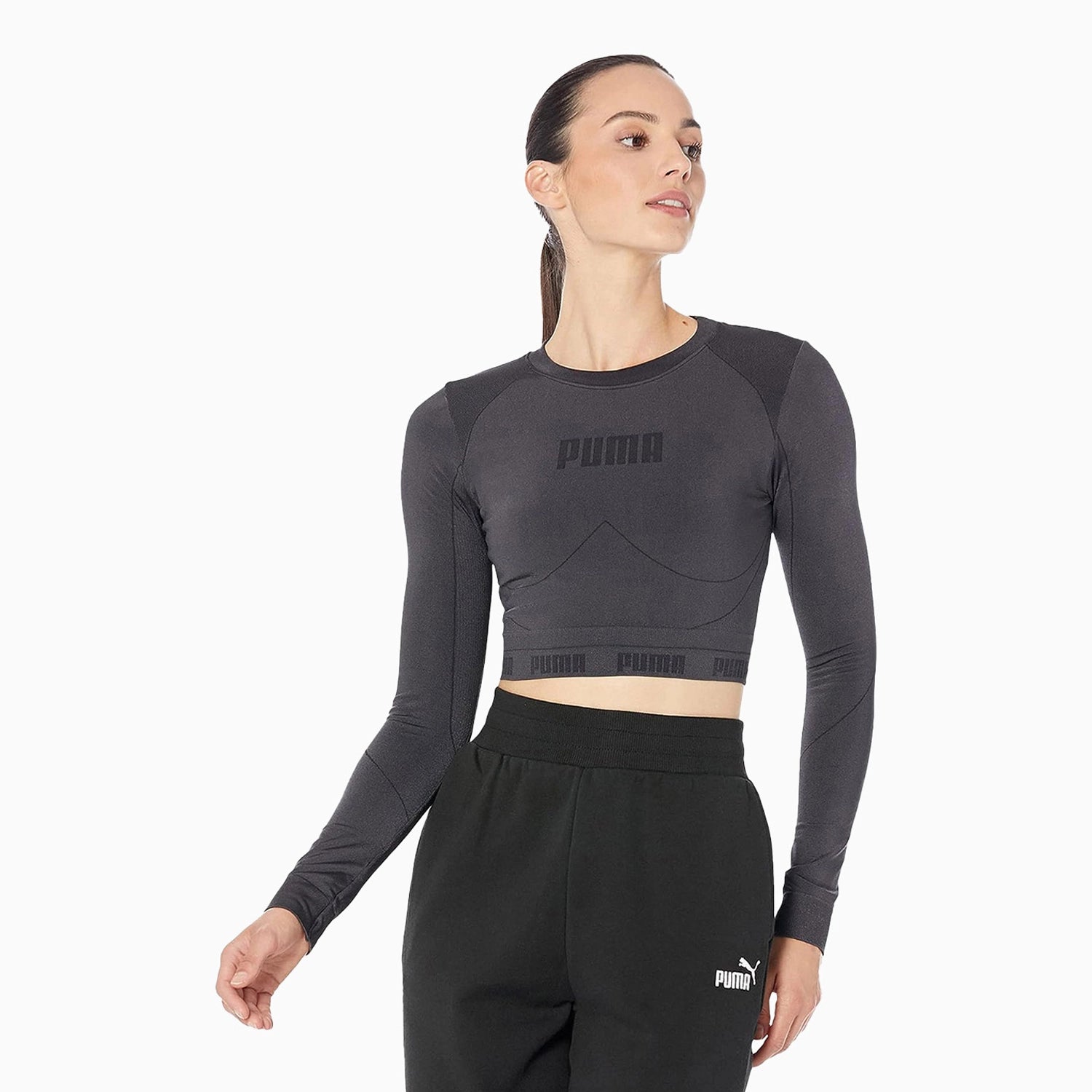 women's jacquard tops -Women's Evostripe Evoknit Long Sleeve Tee