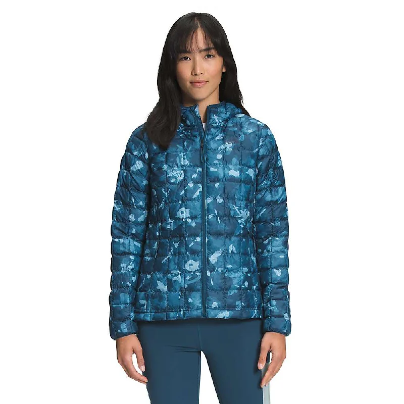 cold shoulder tops for ladies -The North Face Women's Printed ThermoBall Eco Hoodie