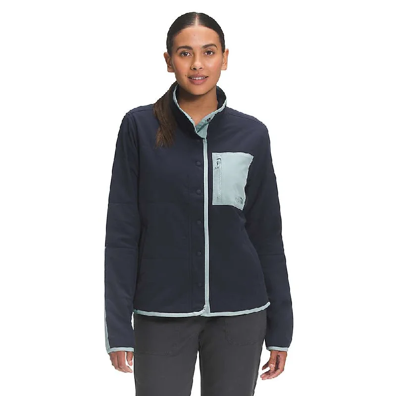 backless tops for women -The North Face Women's Snap-Front Mountain Sweatshirt