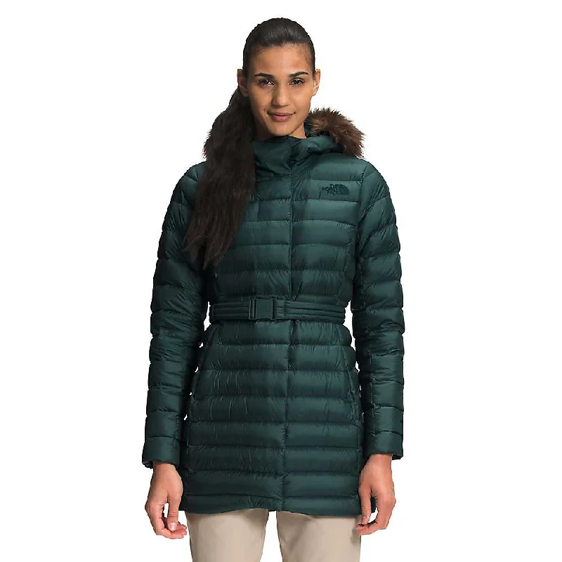 chic tops for ladies -The North Face Women's Transverse Belted Parka