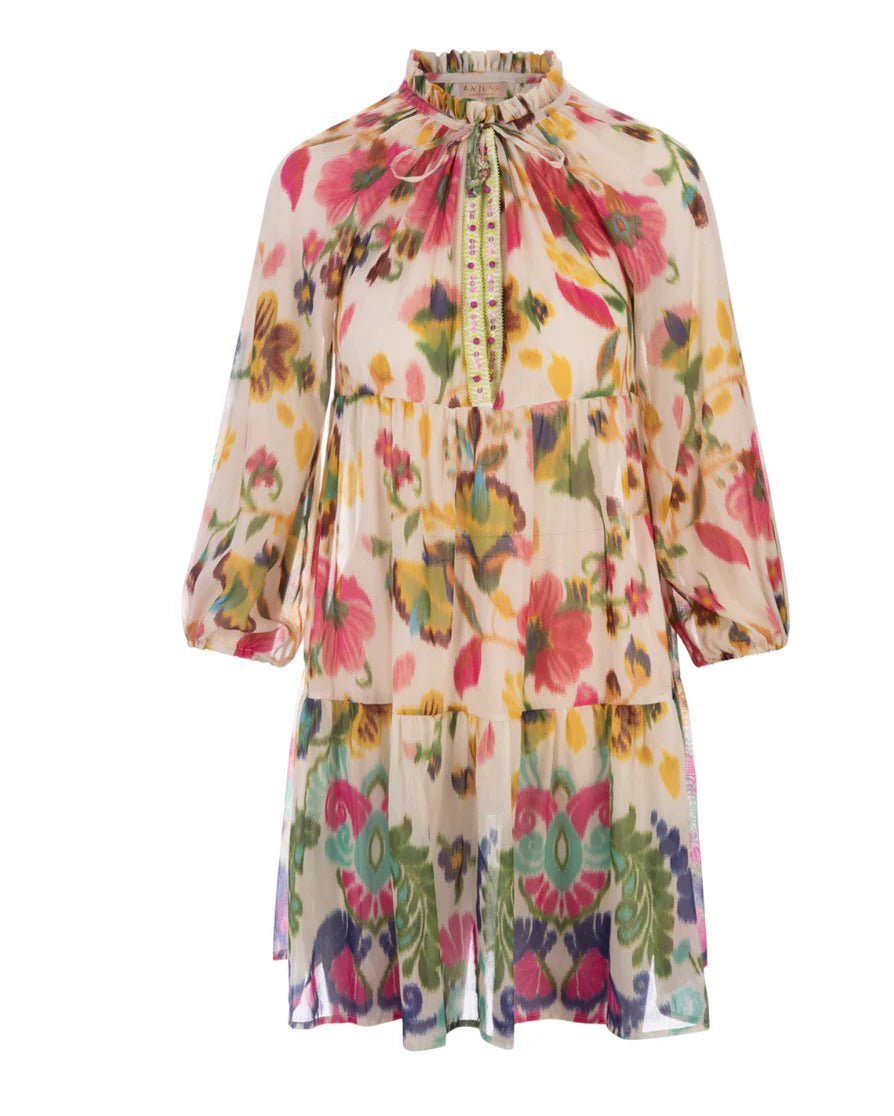 women’s summer sundresses -Luana Tunic Serie Frida Avorio